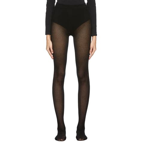 gucci gg black tights|gucci distressed tights.